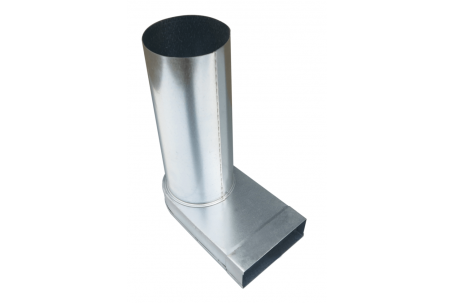 Verlengde bocht 90 rechthoekig rond