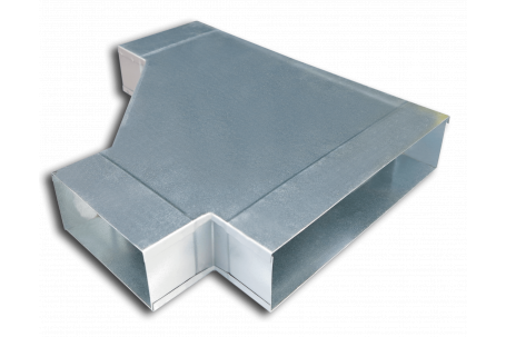 T stuk 90 horizontaal asymmetrisch