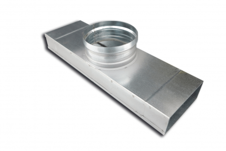 T stuk 90 rechthoekig rond